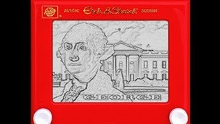 Photoshop Tutorial How to Recreate a Classic ETCH A SKETCH Drawing [upl. by Navert21]