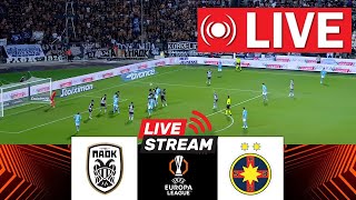 🔴LIVE PAOK vs FCSB  UEFA Europa League 202425  Match Live Today [upl. by Atterahs800]