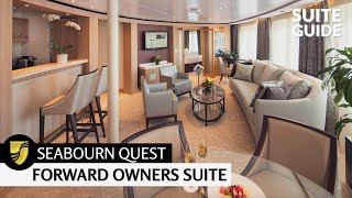 Seabourn Quest  Forward Owners Suite Full Walkthrough Tour  4K [upl. by Channa808]