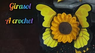 GENIAL HERMOSOS GIRASOLES A CROCHET fáciles de tejer 🌻🌻🌻 [upl. by Assyle]