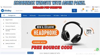 Complete Ecommerce Website With Admin Panel Free Source Code  NULLED PHP SCRIPTS [upl. by Llemaj885]