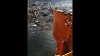 Risky Ship Cutting ❗❗shorts watchtillend shipbreaking [upl. by Krute]