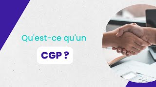 Le métier de CGP Conseiller en Gestion de Patrimoine c’est quoi [upl. by Fleisig539]