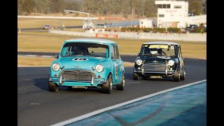 Mini vs Camaro Tom Tweedie Morris Cooper S Historic Winton 2024 Race 3 [upl. by Karissa]