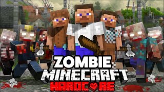 100 Players Simulate a Zombie Outbreak in Hardcore Minecraft [upl. by Otrebireh727]