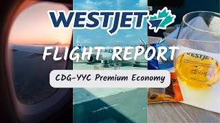 Trip Report on WestJet WS9 Premium Economy B7879 CDG to YYC [upl. by Mullane613]