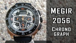 Megir 2056 Chronograph watch review 210 gedmislaguna megir megirwatch [upl. by Punak101]