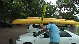 Hobie Tandem Island Car Roof Carrier and sailing Sydney Harbour [upl. by Erdnua523]