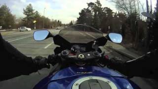 Suzuki GSXR 600 k7 GoPro HD Cam [upl. by Cotterell]