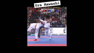 Amazing Ura Mawashi Techniques by Haruna UKR EKF Karate Kumite shorts karate kumite wkf ekf [upl. by Tuppeny]