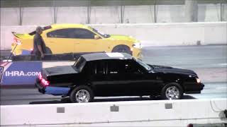 Charger Hellcat vs Grand National 14 Mile Drag Race [upl. by Pember]