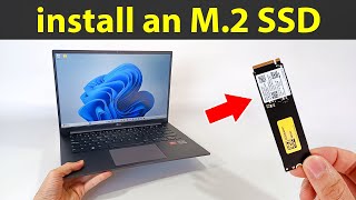 How to mount and install an NVMe M2 2280 SSD in a laptop computer or desktop computer [upl. by Hy]