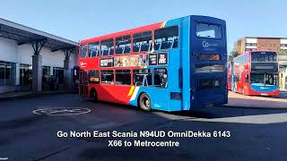 Buses at Gateshead Interchange  North Tyne Rockets 5444 on the 1 to Metrocentre ASDA  5397 28 [upl. by Ajiat]