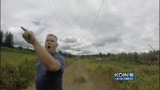 Video Armed landowner confronts motorcyclist [upl. by Aoniak507]