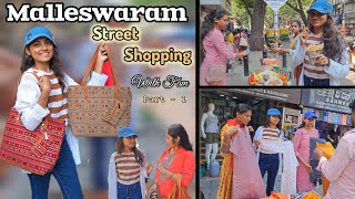 Street shopping at Malleswaram 📍  Part 1  Shopping vlog with fam shoppingvlog malleshwaram vlog [upl. by Gemperle827]