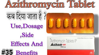 Azithromycin 500 mg  Azikem 500 Tablet uses in hindi [upl. by Derwood]