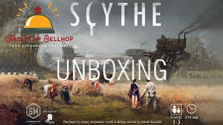 Scythe Unboxing What you get in the box for Scythe the board game from Stonemaier games [upl. by Jezabella778]