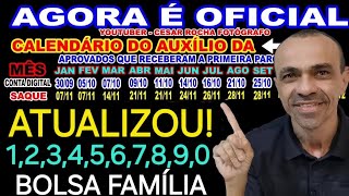 ATUALIZOU CALENDÁRIO BOLSA FAMÍLIA OUTUBRO VALORES E LIBERAÇÃO [upl. by Odille]