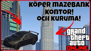 GTA5 KOLLAR IN MITT NYA K0NTOR OCH KÖPER KURUMA [upl. by Glarum]