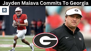 Jayden Maiava Commits To Georgia  Georgia Football Transfer Portal Update [upl. by Eniluj502]