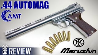 Dirty Harry Marushin AMT Automag Clint 1 MAXI GBB Airsoft Review [upl. by Airyk598]