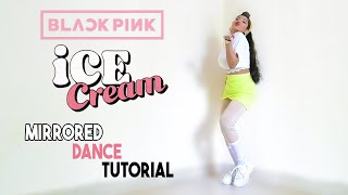 BLACKPINK  Ice Cream With Selena Gomez  Mirrored Dance Tutorial [upl. by Aicnelev]