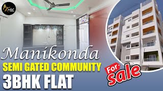 Manikonda ALKAPUR TOWNSHIP Semi gated community 3BHK Flat for sale flat sale flatforsale [upl. by Annasiul]