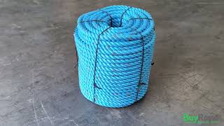 32mm Green Polysteel Rope 220m Coil Demo  BuyRope [upl. by Glarum]