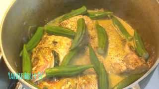 Delicious Jamaican CURRY SNAPPER FISH With OKRAS [upl. by Essam912]