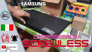 Samsung 24quot Monitor Model LS24F350FHE  How to disassemble screwless monitor [upl. by Bridgid]