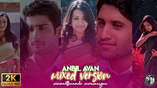 anbil avan song  vinnaithandi varuvaya  3 language mixed video song whatsApp status  sai SD BGM [upl. by Ahsitil922]