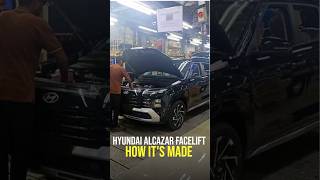 BTS  How the Hyundai Alcazar is made autocarindia1 shorts [upl. by Eiro]