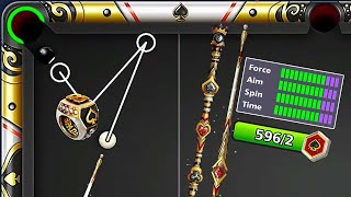 8 ball pool 596 Upgrade Pieces Aces of Pool Cue Level Max 🙀 Ring Spades [upl. by Kelly217]