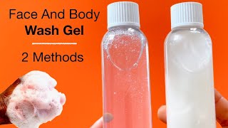 How To Make Transparent And Creamy Liquid Face And Body Shower Gel [upl. by Aiem246]