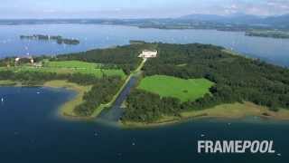 Chiemsee Lake in Bavaria Cineflex HD Aerials  Framepool [upl. by Stevena646]