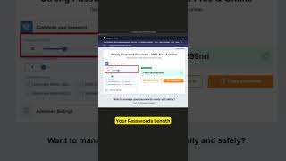 Generate Unhackable Passwords with This Free Password Tool strongpasswords passwordgenerator [upl. by Chladek]