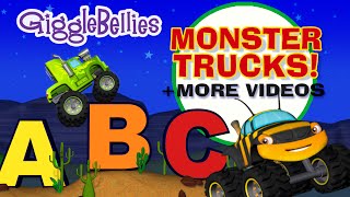 Monster Truck ABCs  Learn the ABCs amp More Monster Trucks for Kids [upl. by Ettelegna]