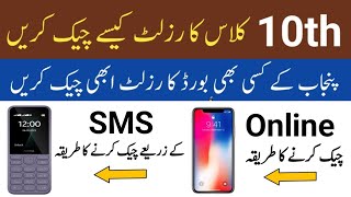 Methods to check Matric Result  How to check 10th Result online  How to check 10th Result by SMS [upl. by Odnarb]