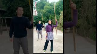 Kungfu china master 158Hướng dẫn múa gậy 霞光腊月kungfu wing chun [upl. by Georgena956]