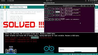 Arduino Upload Error on Ubuntu devttyACM [upl. by Arahat231]