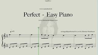 Perfect  Easy Piano [upl. by Llerol]