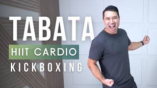 Standing KickboxingThemed TABATA Workout  Full Body Cardio [upl. by Norma]