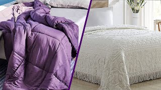 Bedspreads Vs Comforters Which One Should You Choose 2024 [upl. by Aronos]