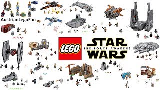 All Lego Star Wars Force Awakens Sets Compilation  Lego Speed Build Review [upl. by Gabor]