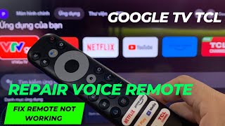 TCL Google TV Remote Not Working  How to pair the voice remote in 60seconds [upl. by Tiffani]