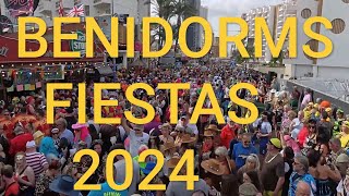 BENIDORM FIESTAS 2024 EUROPES BIGGEST FANCYDRESS PARTY [upl. by Onitselec]