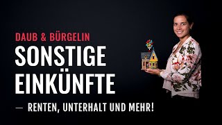 Renten und Unterhalt So gibst du sonstige Einkünfte korrekt an  Daub amp Bürgelin Steuerberater [upl. by Nylia]