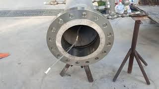 Stainless steel pipe how to purging for field pipe joint at site [upl. by Wooldridge551]