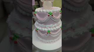 Car cake decoration cake double story pink cake white birthday cake viral cake [upl. by Ajar]