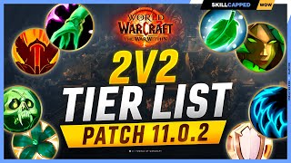 BEST 2v2 COMPS for EVERY CLASS in THE WAR WITHIN PvP  TWW TIER LIST [upl. by Ahsaya]